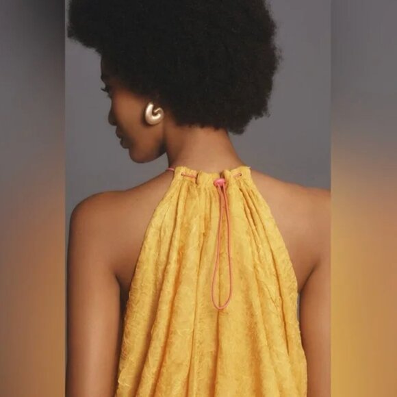 By Anthropologie Halter Parachute Bubble-Hem Tank XS - Picture 4 of 8